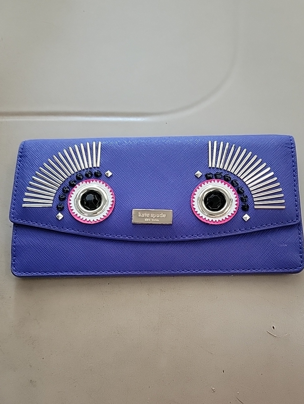 kate spade New York Warm And Fuzzy Monster Liana Wallet - Picture 3 of 11